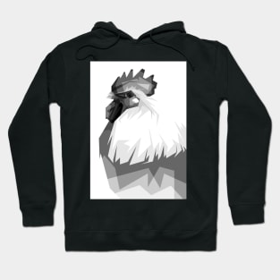 chicken awesome color grayscale Hoodie